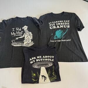 Set of Three Men's Graphic T-shirts XL